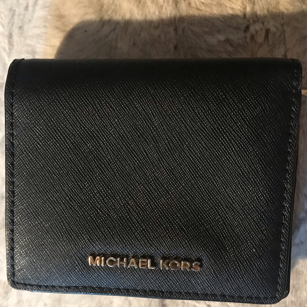 Michael Kors Black Leather Wallet. Free Shipping